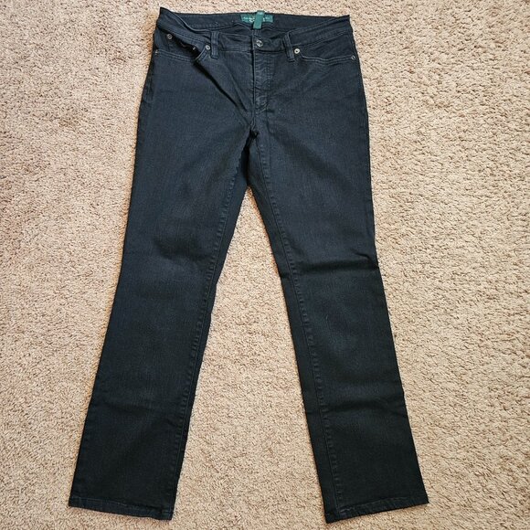 Lauren Ralph Lauren Denim - Lauren Ralph Lauren Jeans Womens 8 Modern Straight Curvy Stretch Denim Pants